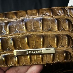 NWT Authentic Brahmin Cordelia wallet Hazelnut Melbourne in color